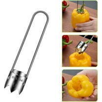 Red Bell Pepper Seed Corer,2024 New Stainless Steel Fruite Corer,For Vegetables Fruit Kitchen Gadget