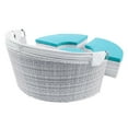 thumbnail image 5 of Modway Scottsdale Canopy Sunbrella® Outdoor Patio Daybed in Light Gray Aruba, 5 of 5