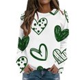 thumbnail image 1 of VBARHMQRT Cool Hoodies Lady Lover Holiday Often Round Collar Without Cap Printed Pullovers, 1 of 4