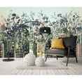 thumbnail image 3 of GK Wall Design  Abstract Floral Pastel Cityscape Rustic Removable Wallpaper H:98"  x W:150", 3 of 4