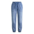 thumbnail image 2 of Time and Tru Women's High Rise Parachute Jogger Pants, 28" Inseam, Sizes XS-XXXL, 2 of 5