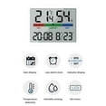thumbnail image 4 of StSilkitty Colorful Large Screen Display Electronic Clock Alarm Configuration Digital Clock,Date,Temperature and Humidity Same Screen HD Display, 4 of 8