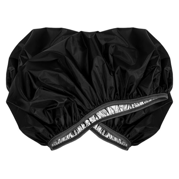 HONMEET 2-Piece Toilet Lid and Tank Cover Set Black Polyester Bathroom Accessories and Easy to Clean