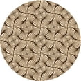 thumbnail image 1 of Ahgly Company Indoor Square Patterned Golden Blonde Gold Area Rugs, 3' Square, 1 of 6