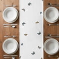 thumbnail image 4 of Table Runner 60 Inches Long for Kitchen Dining, Spring Floral Dresser Scarf Farmhouse, Dining Table Decorations for Wedding/Parties, Watercolor Lavender Daisy Butterflies Botanical 13 x 60 In, 4 of 8