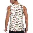 thumbnail image 3 of Easygdp Excavator Men's Tank Top, Sleeveless Muscle T Shirts, Breathable, Quick-Dry, Loose for Gym, Running, Fitness - Large, 3 of 9