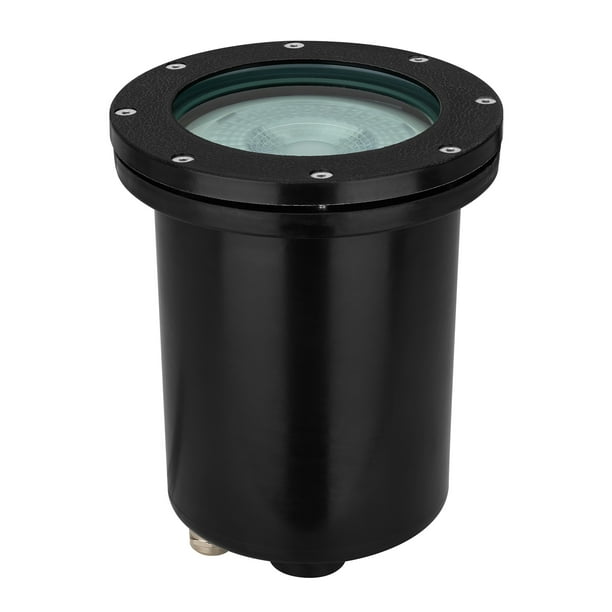 Estevez Luminario de Piso Empotrable Tidian 19262, Color Negro, Foco E26, Protección IP67, Luz LED/Fluorescente
