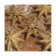 thumbnail image 4 of Adornos navideños dorados Yashi con forma de estrella colgantes estilo retro dorado, 4 of 5
