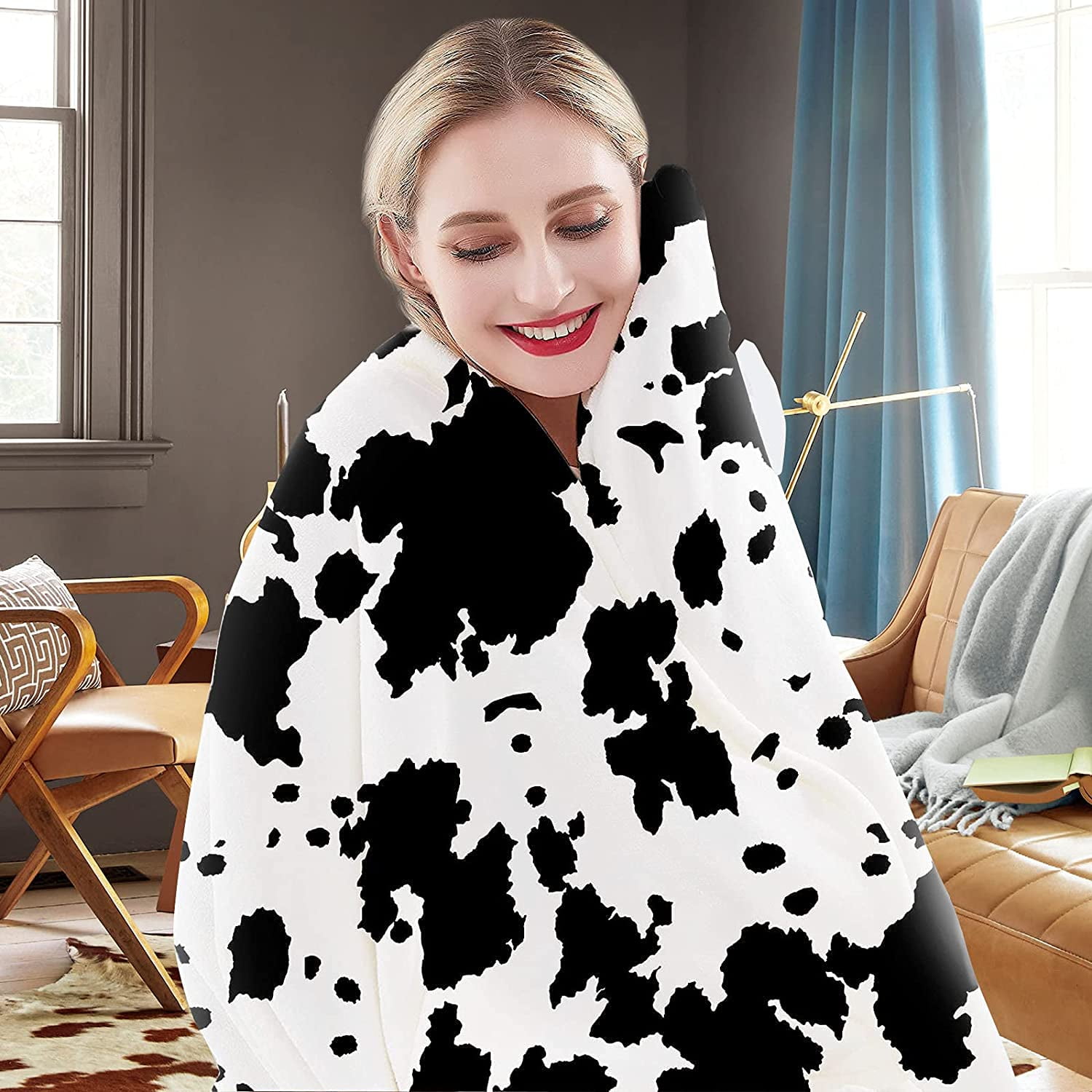Cow print blanket walmart hotsell