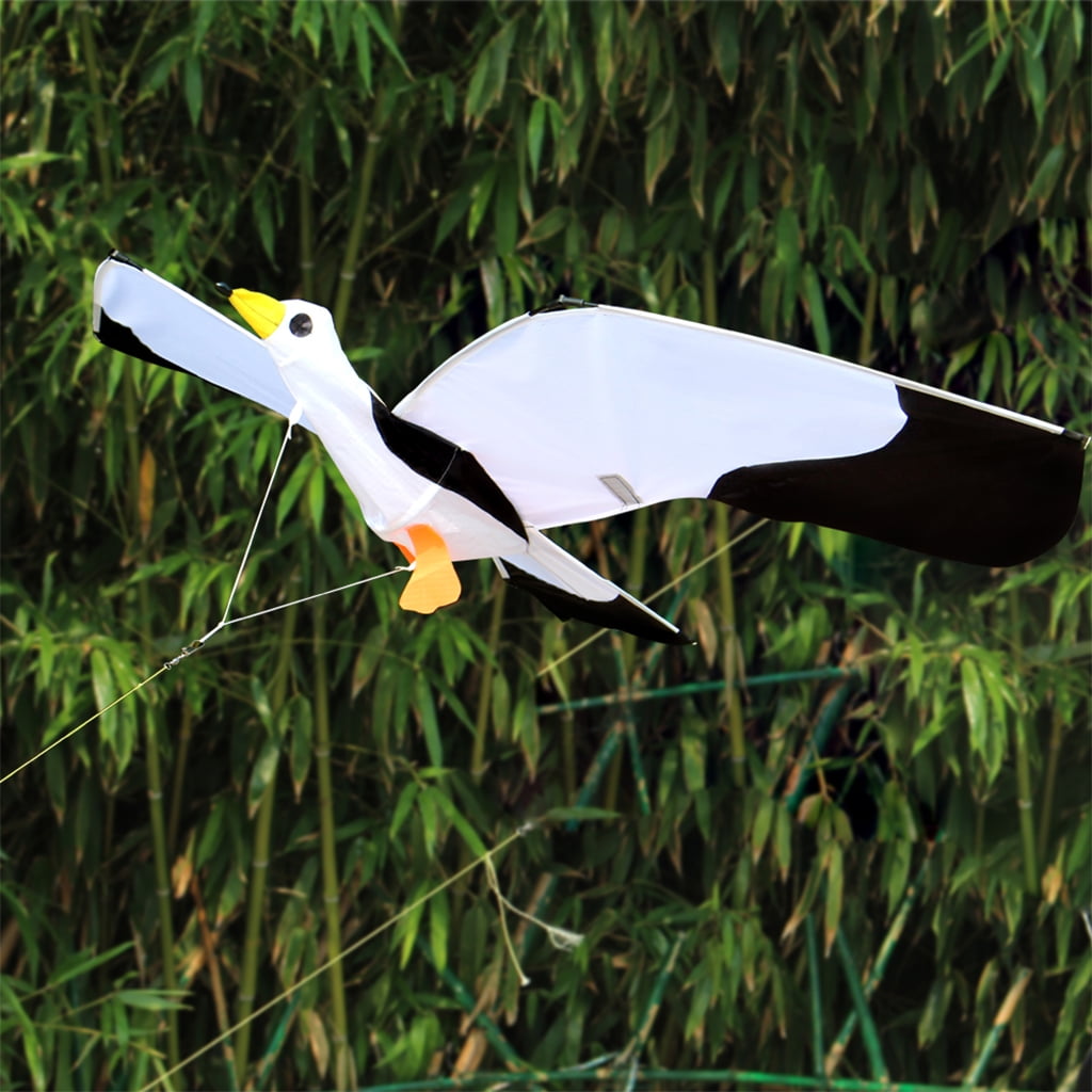 Axioma Vivid Seagull Kite Animal Large Huge Wingspan Single Line Kites for Outdoor Games Flying Toys