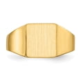 thumbnail image 4 of 14k 8.5x9.0mm Closed Back Signet Ring RS358, 4 of 6