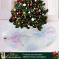 thumbnail image 6 of FMSHPON Little Princess Ballerinas Xmas Christmas Tree Skirt Stand Mat for Holiday Party Decoration Indoor Outdoor 36 inches, 6 of 6