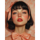 thumbnail image 1 of Qisvanset Framed Canvas Wall Art 12x16 Inch Pink Bow God Is Good Coquette Girly Bible Art, 1 of 5