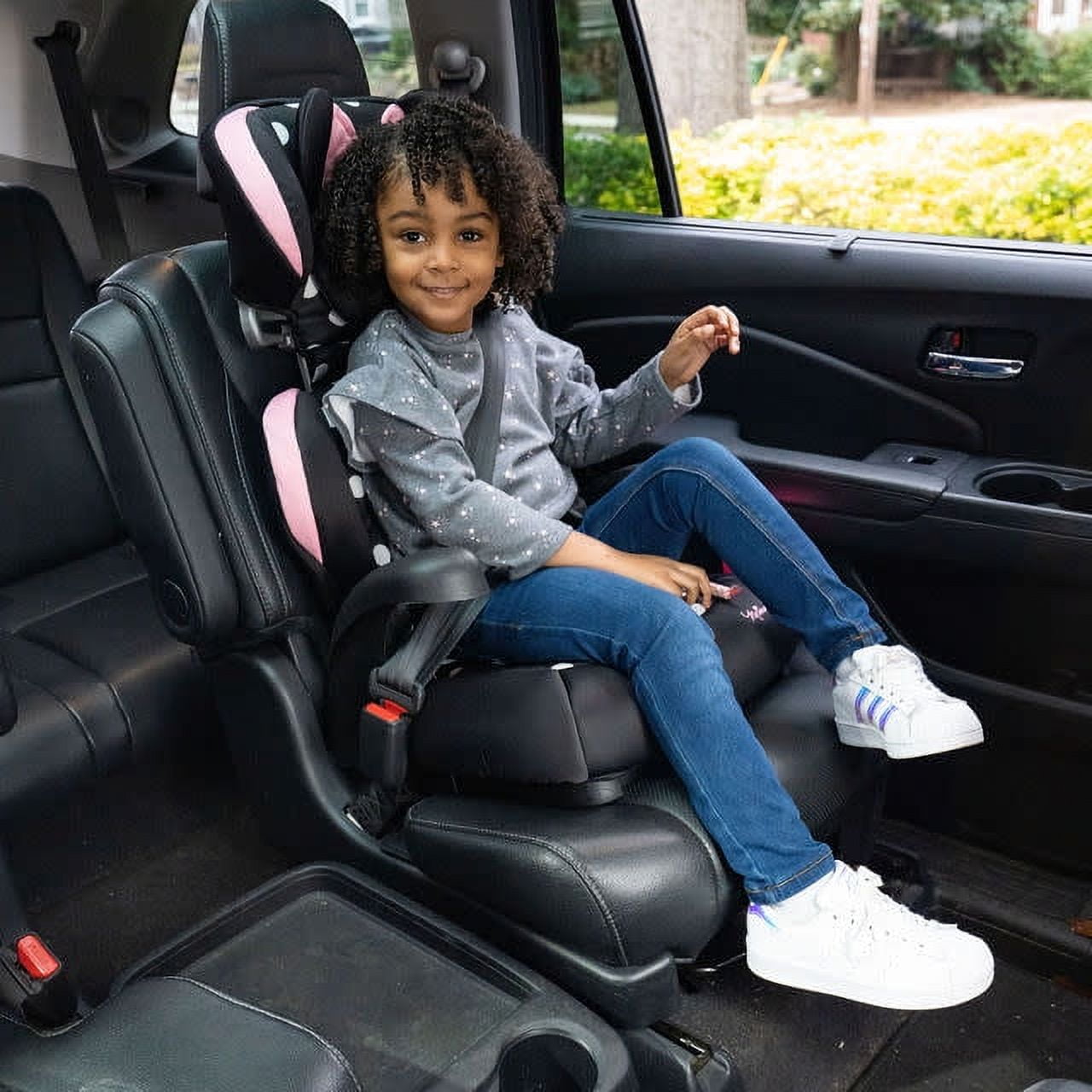 Disney Baby Pronto! Belt-Positioning Booster Car Seat, Peeking Minnie