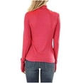 thumbnail image 2 of Plebaso Women's Turtleneck Long Sleeve Shirts Plain Basic Causal Tee Tops Slim Undershirts Fall Winter, 2 of 3