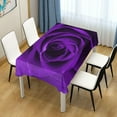 thumbnail image 7 of Unbreakable Square Tablecloths with Dust and Wrinkle Resistance-54x72In, Purple Rose Wedding Kitchen Picnic Buffet Holiday Party House Decor, 7 of 7