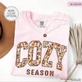 thumbnail image 4 of VibeNest Studio Unisex Cozy Season Vintage Floral Fall Autumn Aesthetic Garment-Dyed Graphic Tee, 4 of 8
