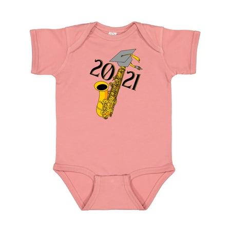 

Inktastic Saxophone 2021 Graduation Gift Baby Boy or Baby Girl Bodysuit