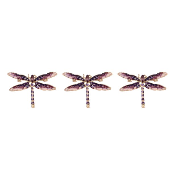 Sonducket Delicado broche de diamantes de imitación con forma de libélula: lindo y tridimensional y la simulación es purpel Type1 NO1