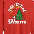 thumbnail image 3 of Peanuts - Christmas Is My Favorite  - Toddler And Youth Long Sleeve Graphic T-Shirt, 3 of 6