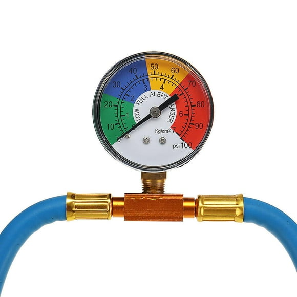 R-1234yf A/c Service Charging Hose Coupler With Gauge Low Side Hose