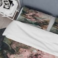 thumbnail image 4 of Designart "Inner Worlds of Marble Pink and Green III" Modern Geometric Bedding Covert Set - Abstract Geometric Pink Abstract Bed Set With 2 Shams, 4 of 6