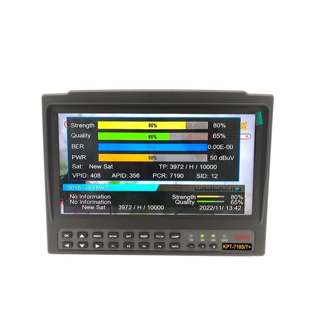 KPT-718ST DVB-S2 DVB-T2 DVB-C Compteur de Localisation par Satellite HD Récepteur de Télé Satellite Analyse du Spectre Meilleur Ws-6916 6906 6933, Facile à Utiliser