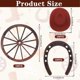 thumbnail image 2 of 40PCS Lucky Horseshoe CowboyHat and Wheel Western Theme Party Supplies for Retro Theme Birthday Decoration, 2 of 5