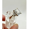 thumbnail image 3 of Radiant Cut Triangle Accent Cubic Zirconia Engagement Ring In Sterling Silver, 3 of 3