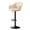 Beige_A, variant on Height Stools Adjustable Bar Chairs Leather Double-Layer Swivel Counter Height Barstools Cashier Counter Stool With Armrest and Metal Legs