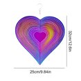 thumbnail image 3 of Viento Con Forma Corazón Metal para Exteriores Jardín (color 25*32 Cm), 3 of 5