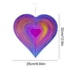 thumbnail image 2 of Hilandero de viento con forma de corazón colgante de acero inoxidable decoración de Metal para exteriores para jardín, 2 of 5
