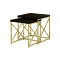 thumbnail image 2 of 2 nesting tables, espresso color - Serve as display and end tables - Contemporary bedrooms - Sturdy and stackable for compact spaces, 2 of 3