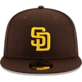 thumbnail image 2 of New Era baseball cap. Yellow "SD" logo on the front. Stylish San Diego Padres cap., 2 of 5