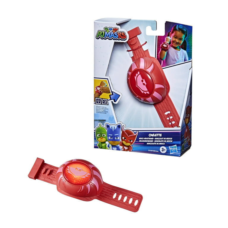 PJ Masks Owlette Power Wristband Preschool Toy, PJ Masks Costume Wearable  with Lights and Sounds for Kids Ages 3 and Up - PJ Masks