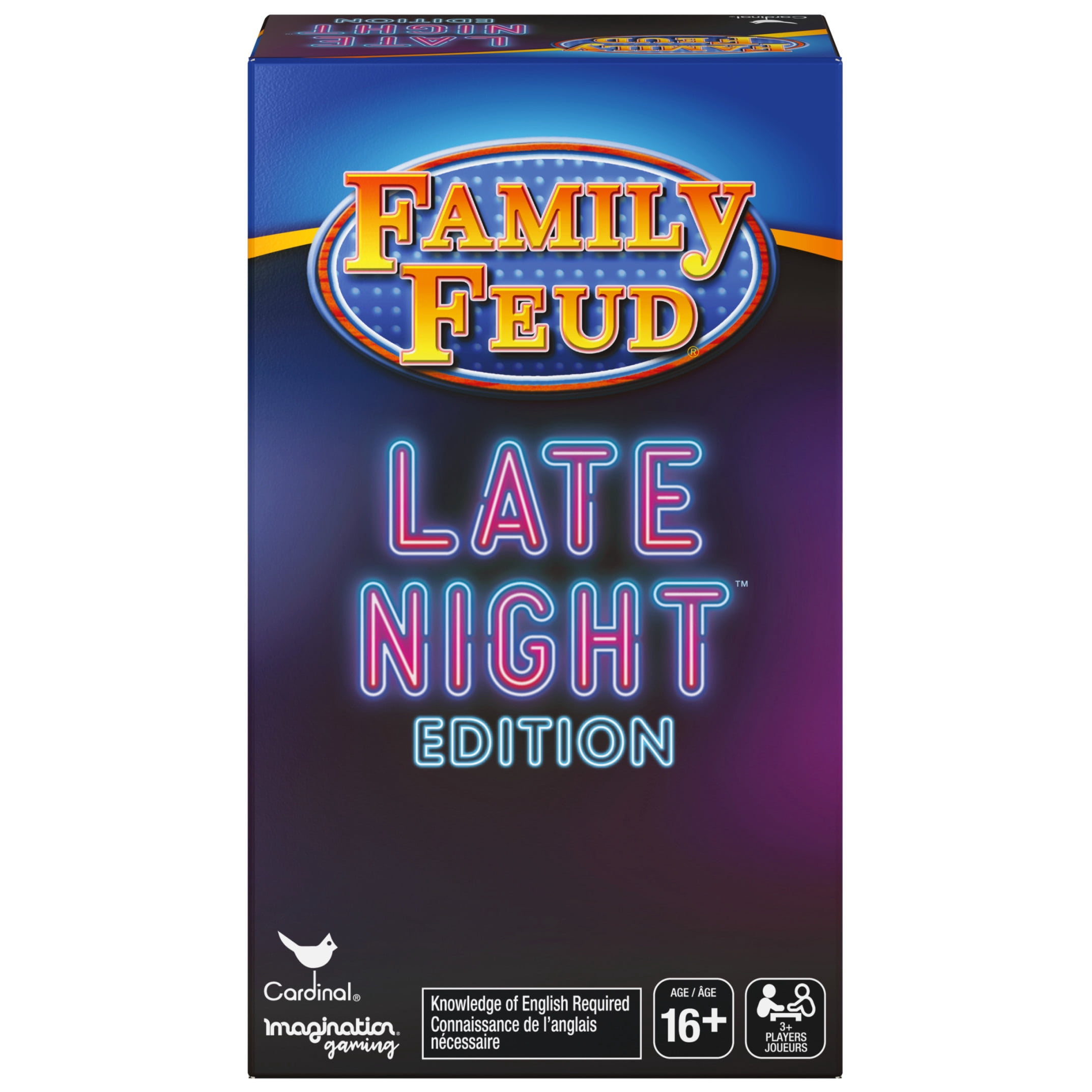 Family Feud, Late Night Edition Card Game for Adults Funny Survey Quizzes Party Game Board Game, for Adults and Teens Ages 16 and up
