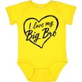 thumbnail image 3 of Inktastic I Love My Big Bro in Black Chalk Heart Boys or Girls Baby Bodysuit, 3 of 5