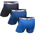 thumbnail image 2 of Men's Puma 15650 Athletic Fit Boxer Brief - 3 Pack (Peacoat/Black/Castle M), 2 of 2