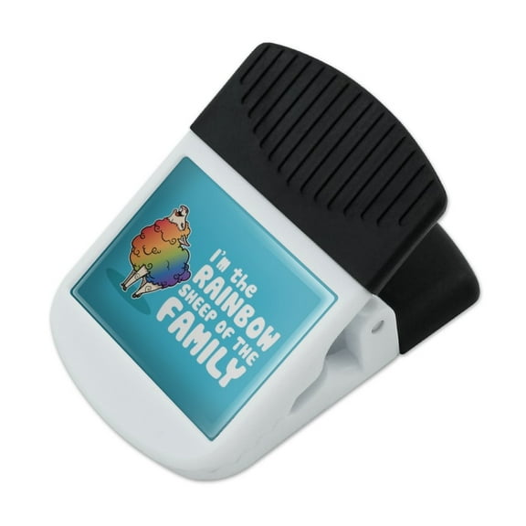 I'm The Rainbow Sheep of the Family Gay Pride Refrigerator Fridge Magnet Magnetic Hanging Hook Note Snack Clip