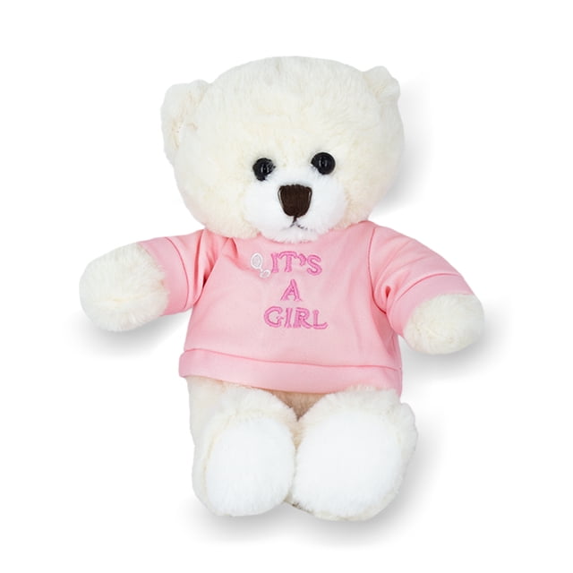 Oso De Peluche Baby Shower Revelación Niña