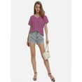 thumbnail image 5 of Women's Short Sleeve V-Neck Shirts Loose Casual Tee T-Shirt, 5 of 6