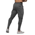 thumbnail image 4 of Njoeus Cropped Pants Casual Summer Men's Casual Fashion Multi Pocket Solid Color Trend Drawstring Sports Pants Mens Sweatpants On Clearance, 4 of 5
