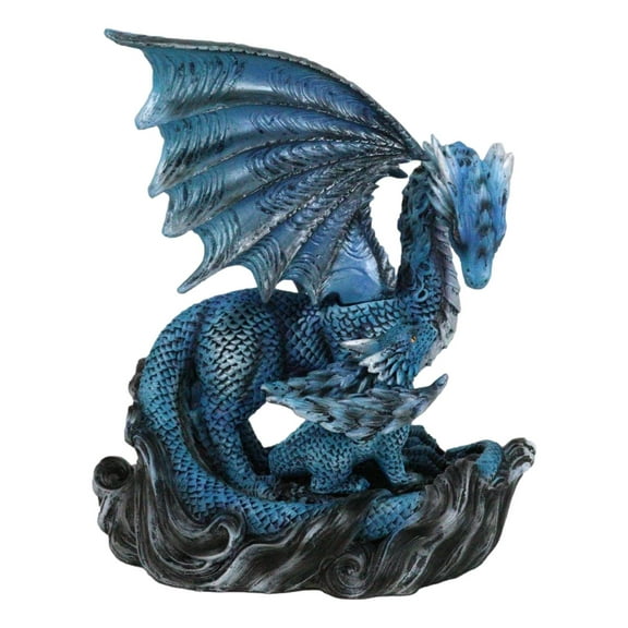 Eternal Guidance Mother Air Elemental Dragon with Baby Hatchling Figurine