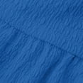 thumbnail image 6 of ZHYou Summer Short Sleeve Dresses for Women Flowy Ruffle Hem Lightweight Plus Size V Neck Cute Dresses,Blue,Size XL, 6 of 7