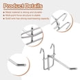 thumbnail image 3 of Uxcell 15Pack 3.94" Pegboard Hook Display Hook, Grid Wall Bracket Peg Board Display Hook, 3 of 6
