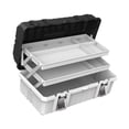 thumbnail image 3 of Caja de Herramientas plegable de 3 capas, caja de aparejos, rodamiento de carga fuerte y resistente, caja de almacenamiento de piezas de Hardware comp 49 cm x 275 cm x 22 cm, 3 of 9