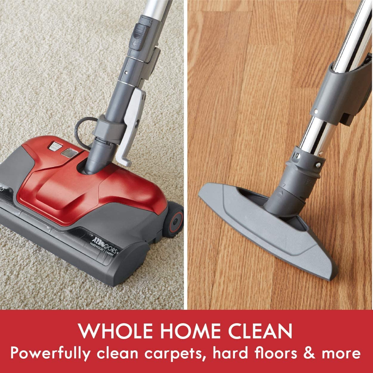 Kenmore 81414 Pet Friendly Bagged Canister Vacuum Cleaning Tools, 400 Series + Telescoping Wand, Red