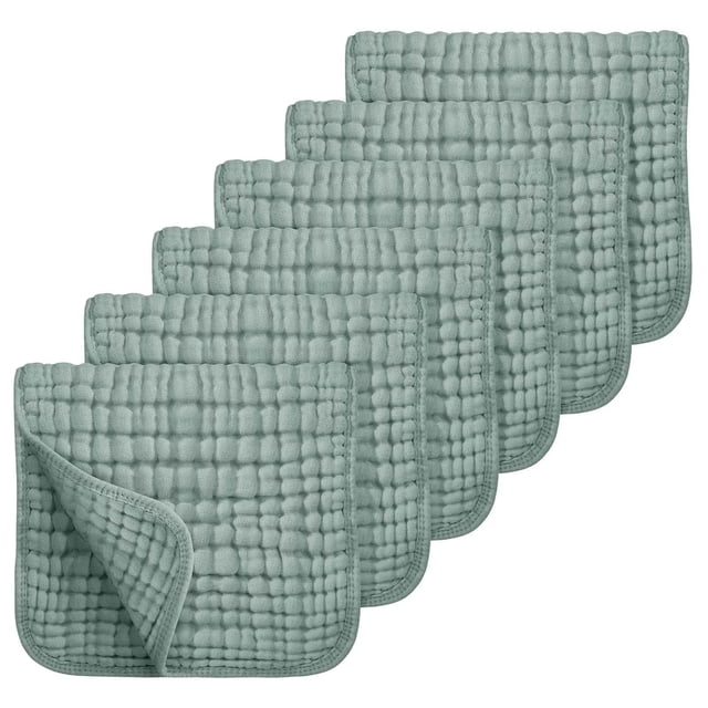 6PCS Bebé Muselina Toallitas Muselina toallitas para bebé suave recién nacido toalla de cara para la piel sensible Registro de bebé como regalo de la ducha