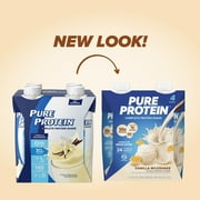 (3 pack) Pure Protein Shake, Vanilla Milkshake, Gluten Free, 30g Protein, 11 fl oz, 4 Pack