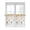 Orange, variant on Sage Green Eucalyptus Coastal Tier Curtains 45 Inches Long, Beach Conch Jellyfish Window Treatment Curtain Drapes, Window Half Privacy Curtains for Bedroom Bathroom, 42"x45", 2 Panels